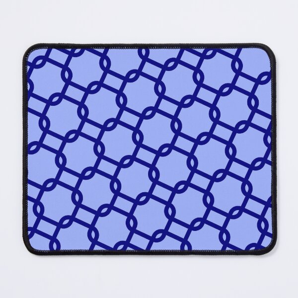 Item preview, Navy Chain Linked Squares Blue Icon Framework Lattice designed and sold by Alchemy-A-La-G.