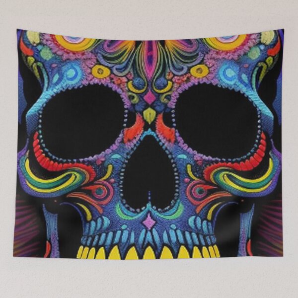 Item preview, Classic Grunge Floral Sugar Skull designed and sold by TheDarkWardrobe.