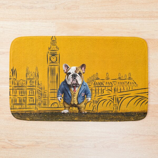 Item preview, BULDOG YELLOW BRIT designed and sold by MY COLORING DRAW.