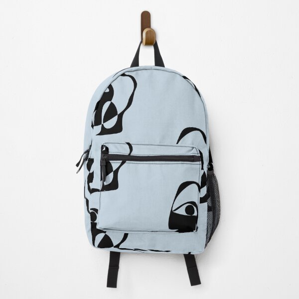 Item preview, Contemporary Art of a Face | Pastel Blue Background designed and sold by RM-Journey.