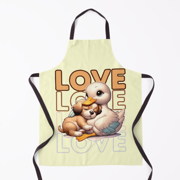 Item preview, Love between a puppy and a duck.  designed and sold by ParenthoodPuns.
