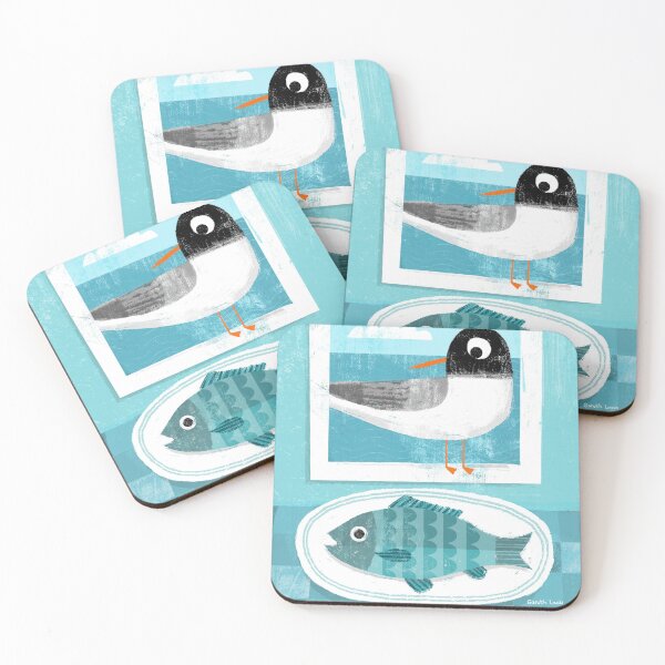Item preview, Black Headed Gull with Fish designed and sold by gklucas.