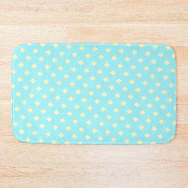 Item preview, Pastel Yellow Gem Spots Blue Icon Framework Lattice designed and sold by Alchemy-A-La-G.