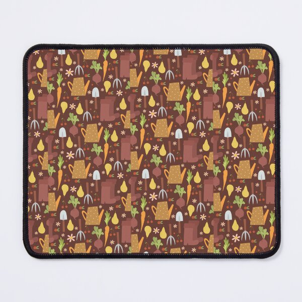 Item preview, "Midnight Garden Delight: Gardening Seamless Pattern on Dark Background" designed and sold by hjian8219.