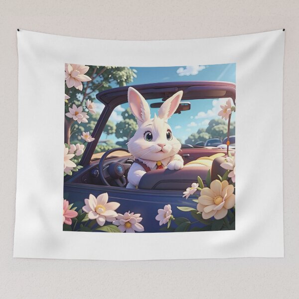 Item preview, Easter Bunny Car designed and sold by eriktartufo.