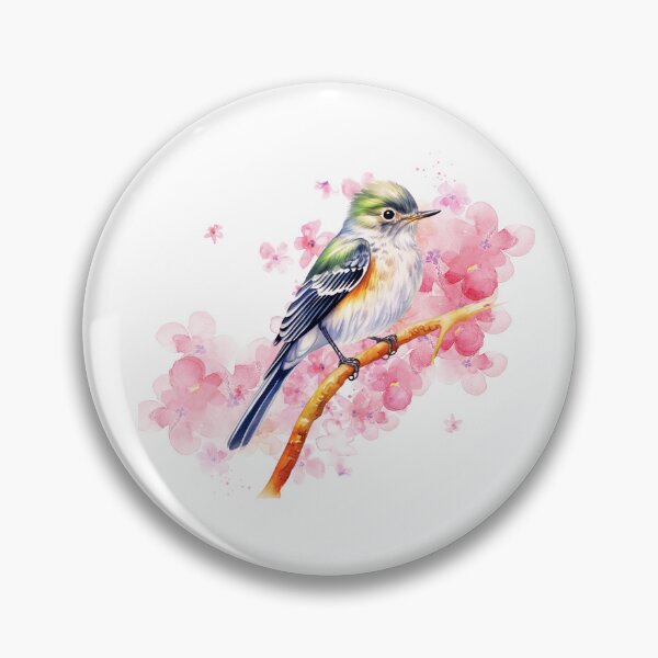 Item preview, Watercolor Acadian Flycatcher Bird designed and sold by TheAnimalZ00.