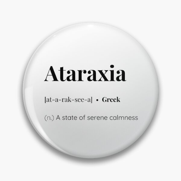 Item preview, Ataraxia greek word meaning designed and sold by SimplyMots.