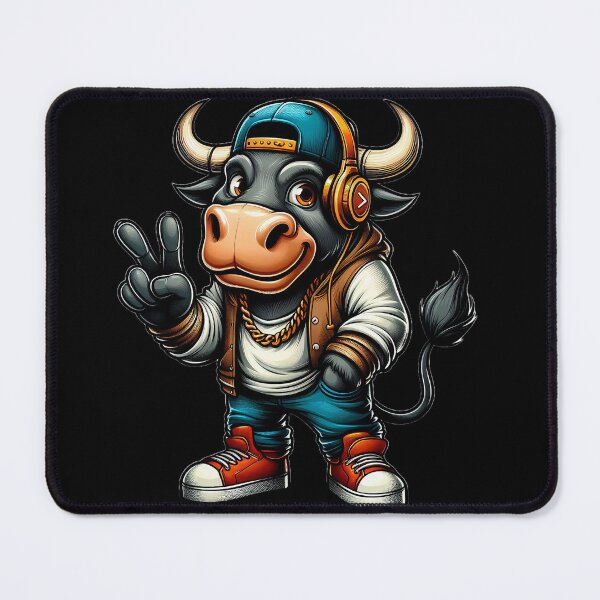 Item preview, Adorable and cool urban cow designed and sold by ArtandSmile.