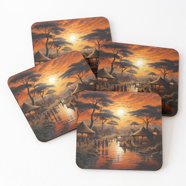 Item preview, Native village artwork  designed and sold by Slickskillz11.