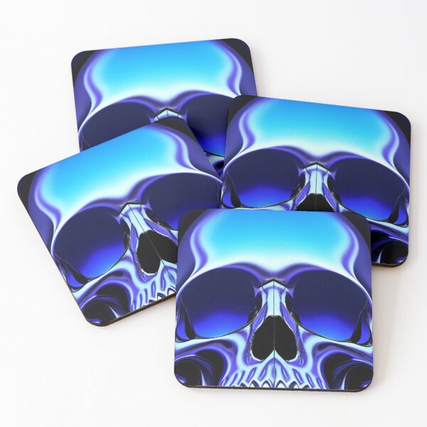 Item preview, Classic Ice Blue Skull  designed and sold by TheDarkWardrobe.