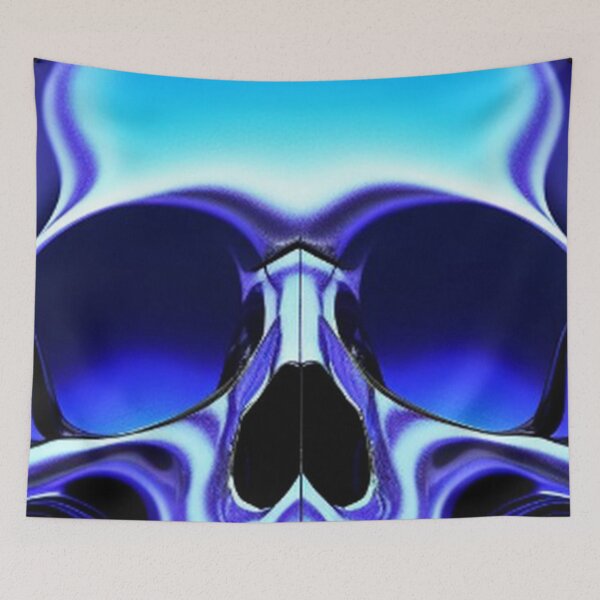 Item preview, Classic Ice Blue Skull  designed and sold by TheDarkWardrobe.