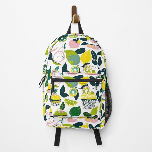 Item preview, cake, cupcake, lemon Pattern,  lime pattern, Spring Pattern, Floral, lemon, yellow, green, pink designed and sold by Nordic Ch.