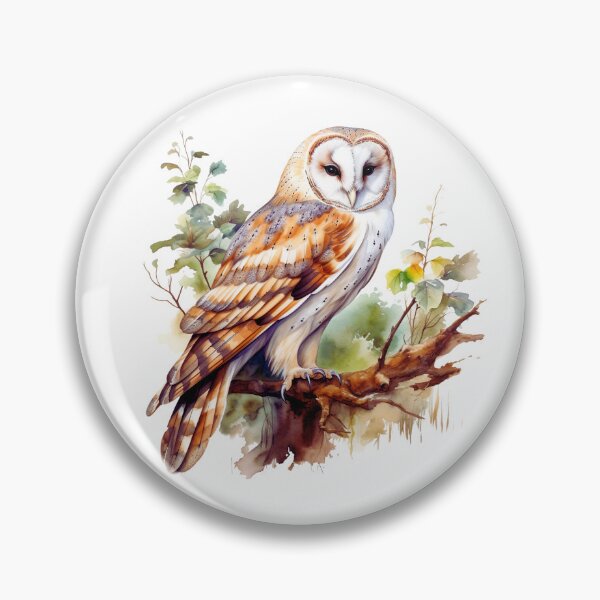 Item preview, Watercolor Barn Owl designed and sold by TheAnimalZ00.