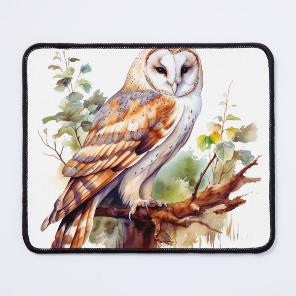 Item preview, Watercolor Barn Owl designed and sold by TheAnimalZ00.