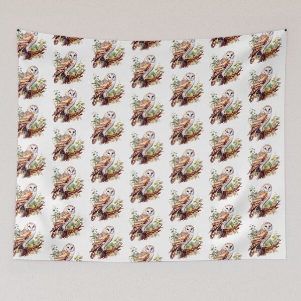 Item preview, Watercolor Barn Owl designed and sold by TheAnimalZ00.
