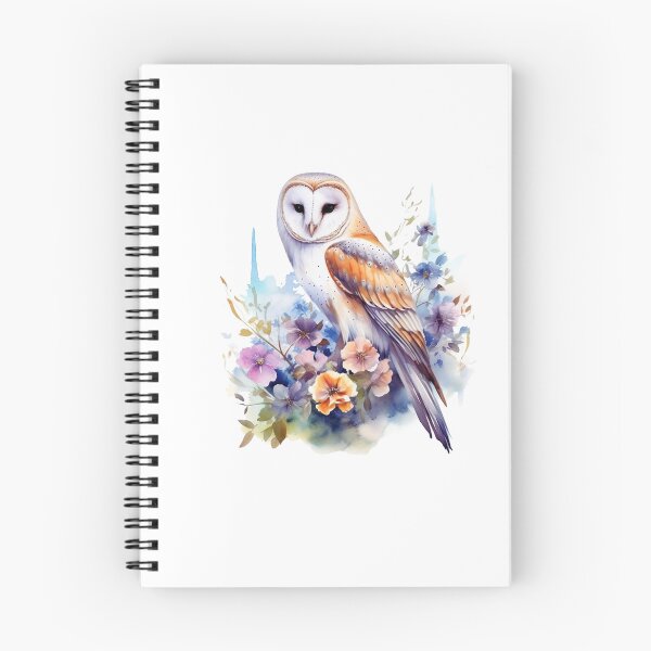 Item preview, Watercolor Barn Owl Floral designed and sold by TheAnimalZ00.