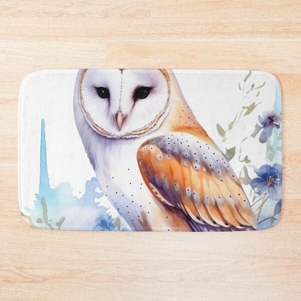 Item preview, Watercolor Barn Owl Floral designed and sold by TheAnimalZ00.
