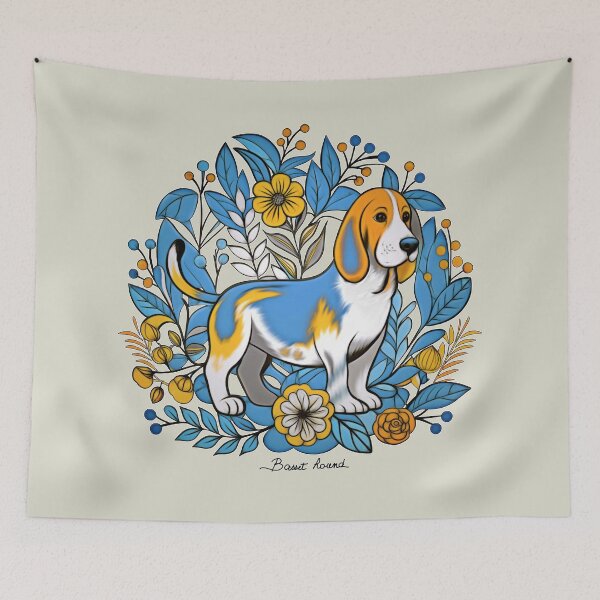 Item preview, A sweet basset hound designed and sold by Mustela erminea.