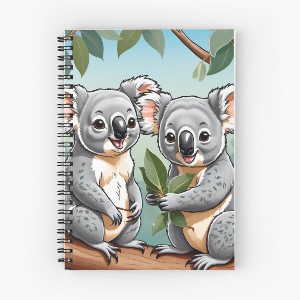 Item preview, Koalas Eating Eucalyptus Leaves designed and sold by ArtsyTeegee.