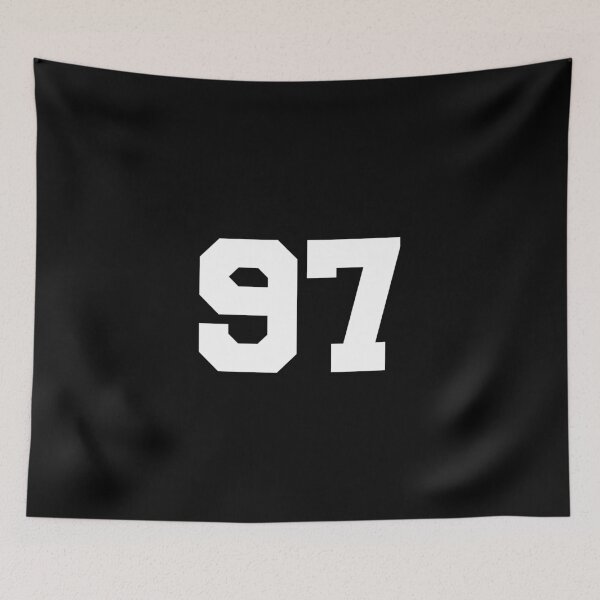 Item preview, 97 Ninety-seven, white, University designed and sold by Numbers-Art.
