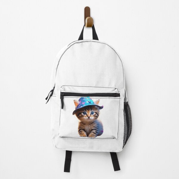 Item preview, Kitten with colorful fisherman hat designed and sold by Magic3D.