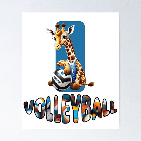 Item preview, Tall Giraffe: Volleyball designed and sold by Art Intelligence.