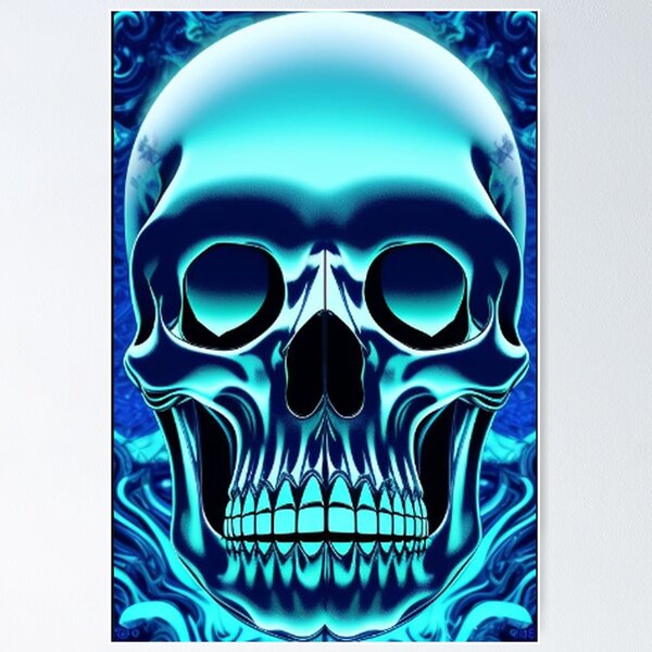 Item preview, Classic Aqua Blue Crystal Skull  designed and sold by TheDarkWardrobe.