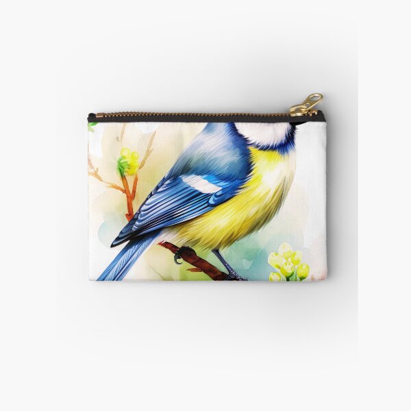 Item preview, Watercolor Eurasian Blue Tit Bird designed and sold by TheAnimalZ00.
