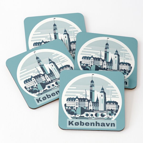 Item preview, Kobenhavn / Copenhagen (Modern Graphic) designed and sold by ExquisiteIndigo.