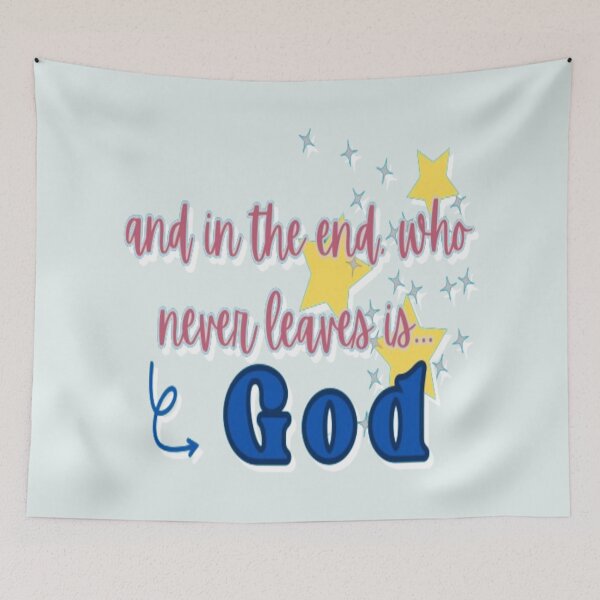 Item preview, God never leaves designed and sold by AmaHC-Store.