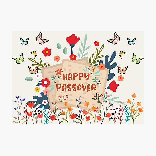 Item preview, Copy of Copy of Happy Passover Butterflies Spring designed and sold by Modern-Tropical.