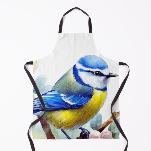 Item preview, Watercolor Eurasian Blue Tit Bird designed and sold by TheAnimalZ00.