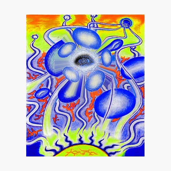 Item preview, ElectricalForceEye-DarkBlue designed and sold by Klaus Bremner (Autotelic Art).