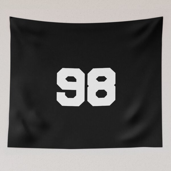 Item preview, 98, Ninety-eight, white, University designed and sold by Numbers-Art.