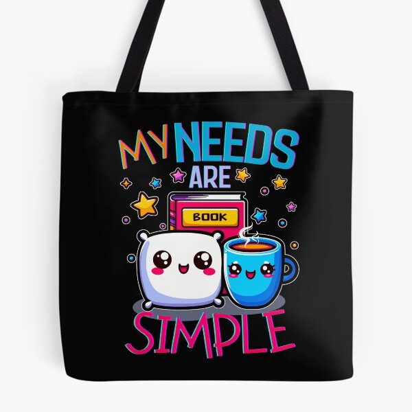 Item preview, My needs are simple, Chocolate book pillow,  designed and sold by antcpjr682.