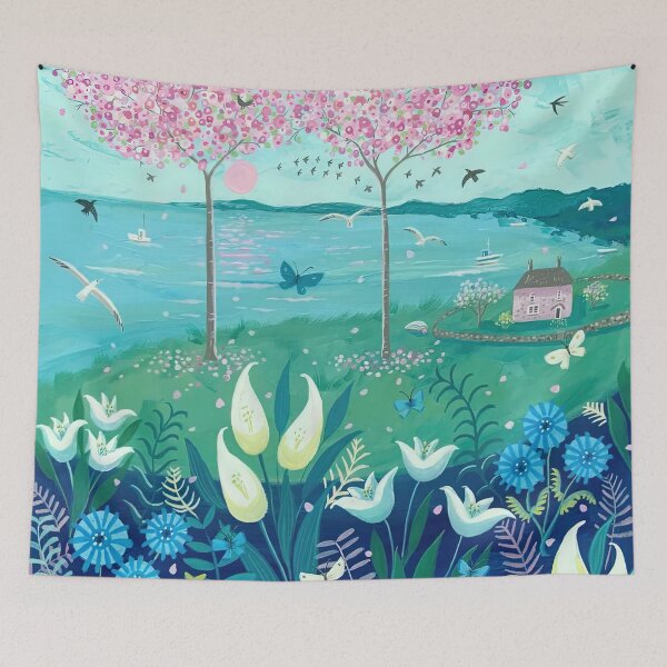 Aperçu de l'œuvre Spring flowers with Blossom Trees créée et vendue par RachelCute.