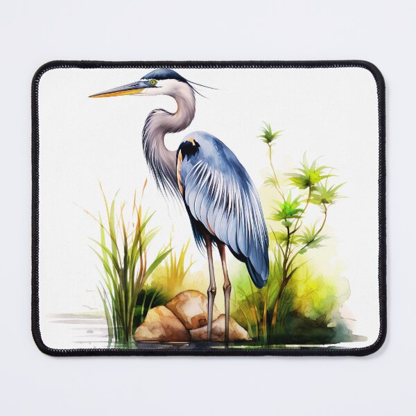 Item preview, Watercolor Blue Heron Bird designed and sold by TheAnimalZ00.