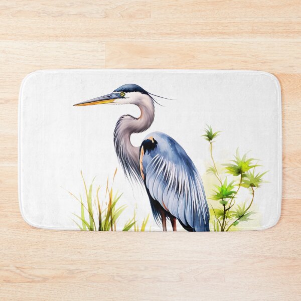 Item preview, Watercolor Blue Heron Bird designed and sold by TheAnimalZ00.