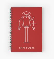 Cuaderno de espiral Figura Robot Kraftwerk (gris)