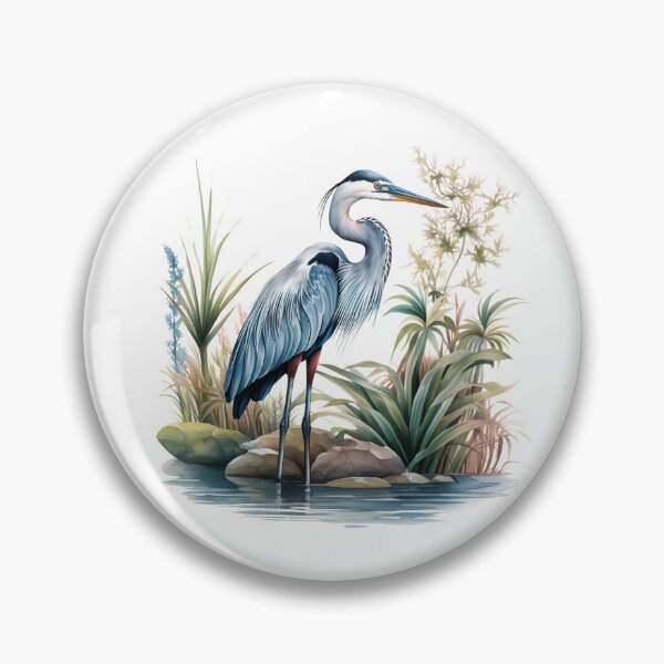 Item preview, Blue Heron Watercolor designed and sold by TheAnimalZ00.
