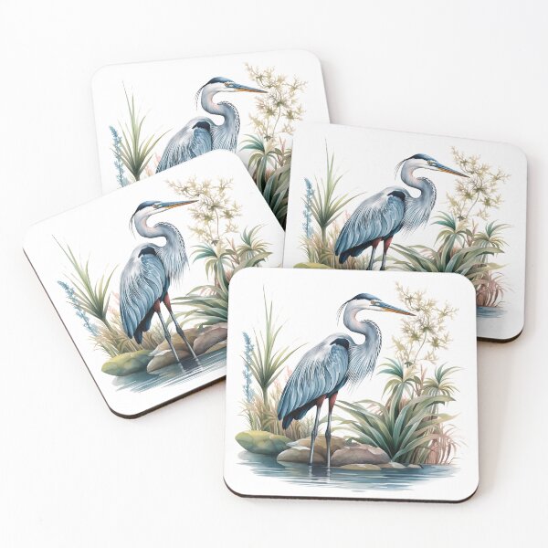 Item preview, Blue Heron Watercolor designed and sold by TheAnimalZ00.