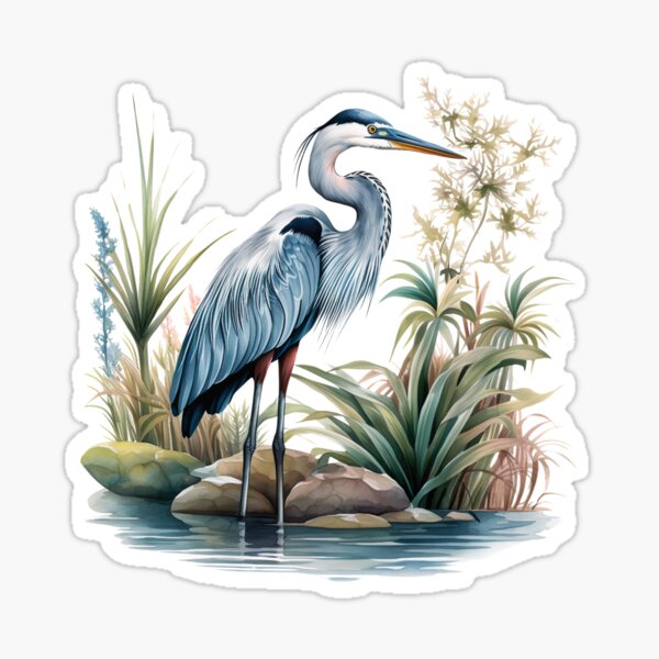 Artikel-Vorschau von Blauer Reiher Aquarell, designt und verkauft von TheAnimalZ00.