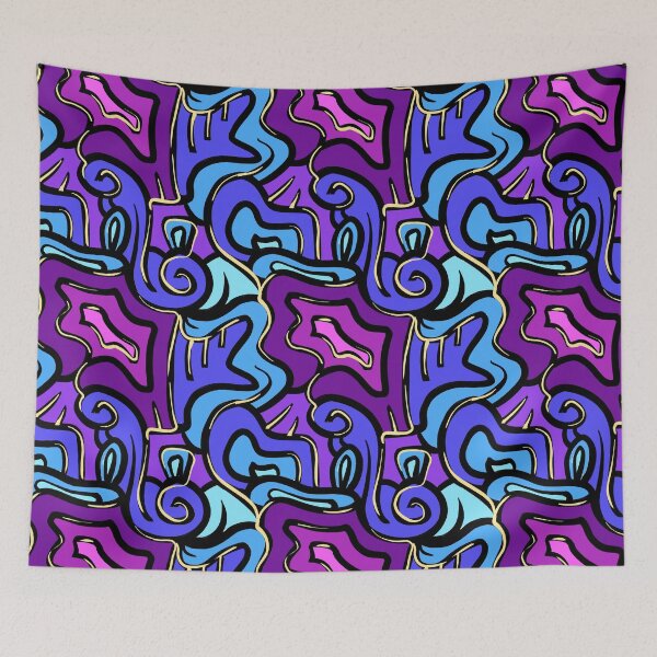Item preview, Blueberry And Gold Pattern designed and sold by BobbyMillsArt.