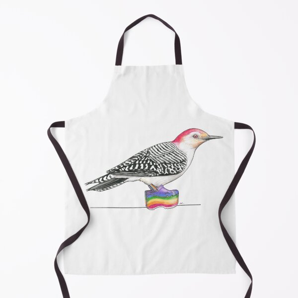 Item preview, Red-bellied Woodpecker in Rainbow Platform Crocs designed and sold by JimsBirds.
