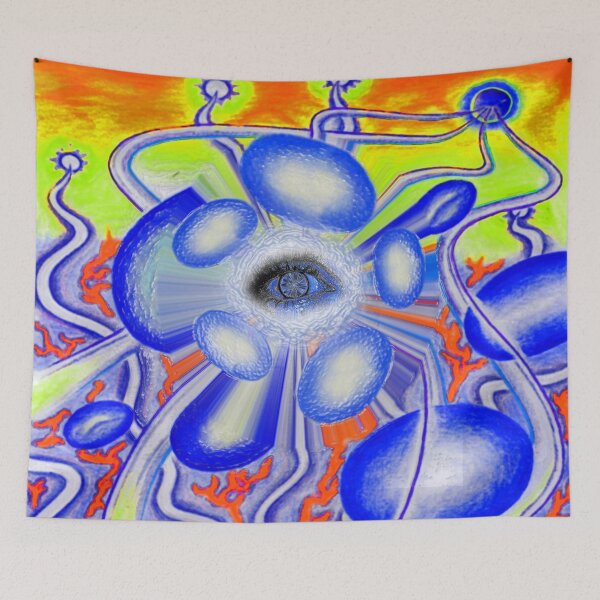 Item preview, ElectricalForceEye-DarkBlue designed and sold by Klaus Bremner (Autotelic Art).