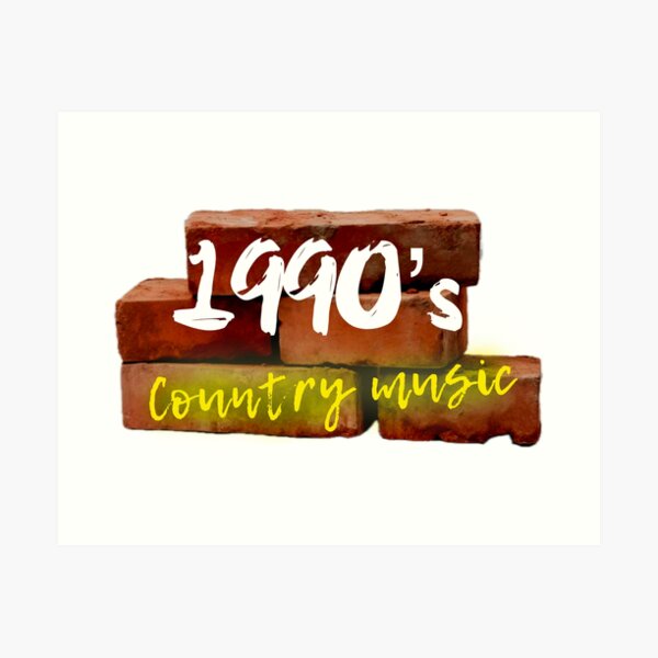 Artikel-Vorschau von Country-Musik der 90er, designt und verkauft von giantREBAfan.