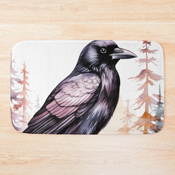 Item preview, Watercolor Crow Bird designed and sold by TheAnimalZ00.