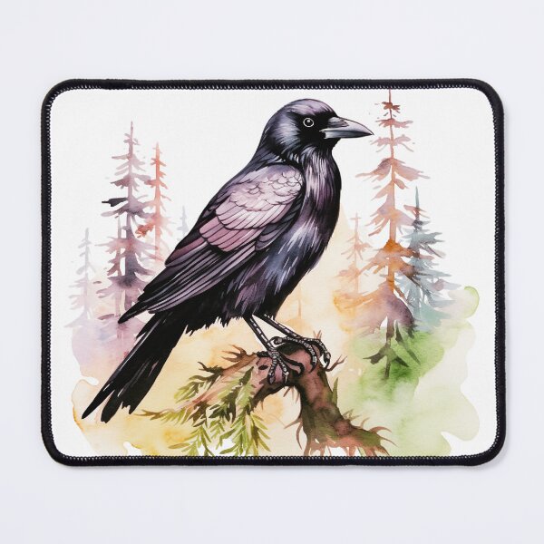 Item preview, Watercolor Crow Bird designed and sold by TheAnimalZ00.