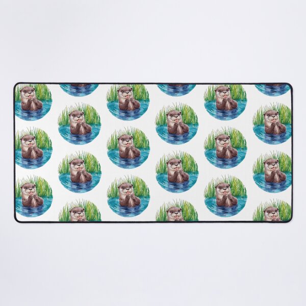 Item preview, Cute otter in the water designed and sold by ArtandSmile.