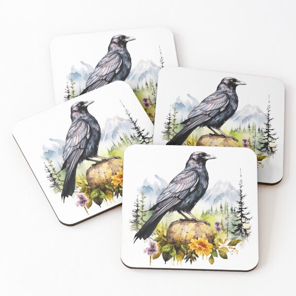 Item preview, Watercolor Crow designed and sold by TheAnimalZ00.